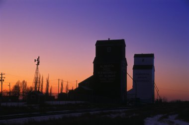 sunrise, tahıl asansörler