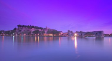 Avignon rhone Nehri'nin provence--dan Fransa