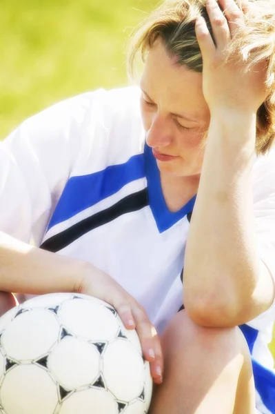 Un joueur de football — Photo