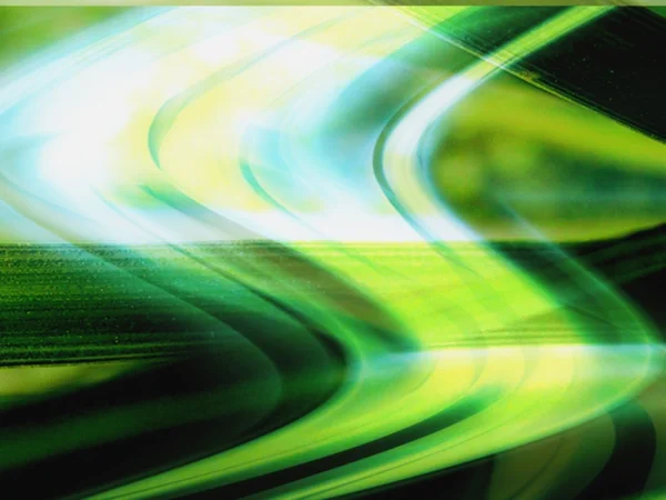 Helder groen en turquoise computer gegenereerde ontwerp — Stockfoto