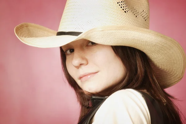 Portrait Of Cowgirl — Stock Photo, Image