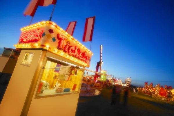 Cabine de Bilhetes Fairground — Fotografia de Stock