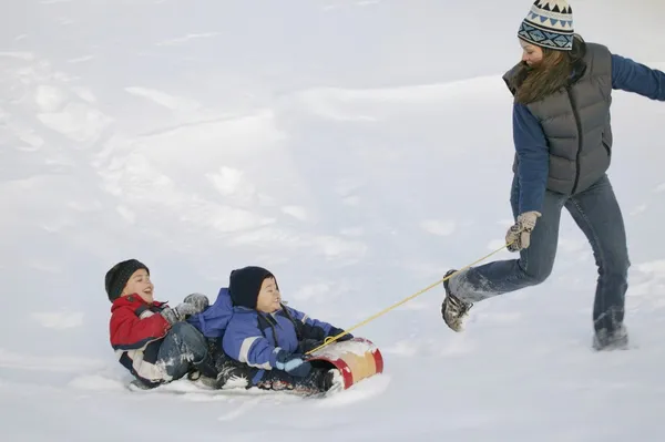 Tobogganing — Stock fotografie