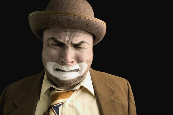 An Emotional Clown — Stock Photo, Image