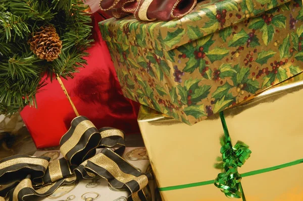 Gifts At Christmas — Stock Photo, Image