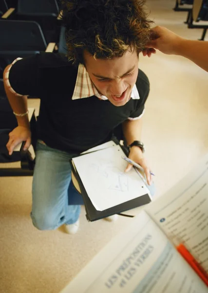 Studente è disciplinato per cattiva condotta — Foto Stock