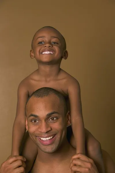 Vader en zoon — Stockfoto