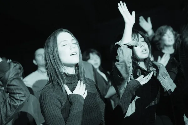 A Group of Worshippers — стоковое фото