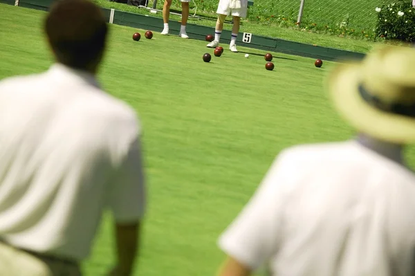 People Lawn Bowling — Stock Photo, Image