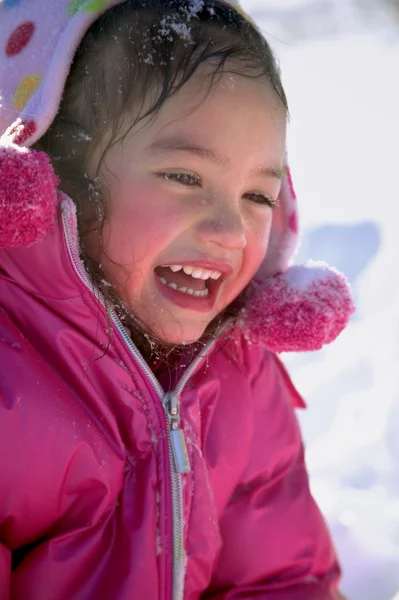 Kind mit rosa Wangen — Stockfoto