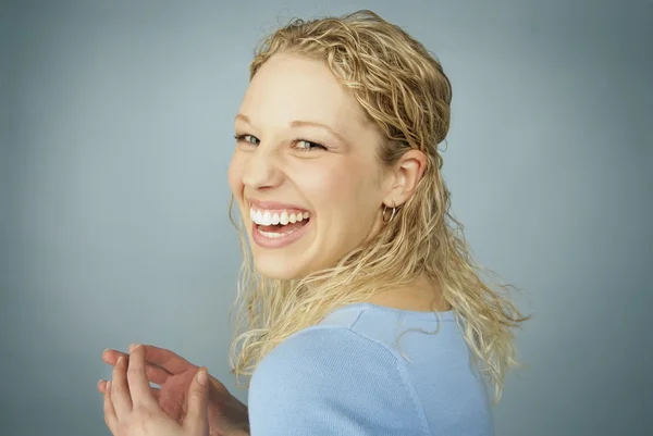 Laughing Pretty Teenager — Stock Photo, Image