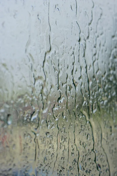 Regn dråber på vinduet - Stock-foto