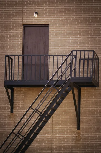 Fire Escape At The Back Of A Building — Stock Photo, Image