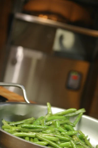 Bohnen kochen — Stockfoto