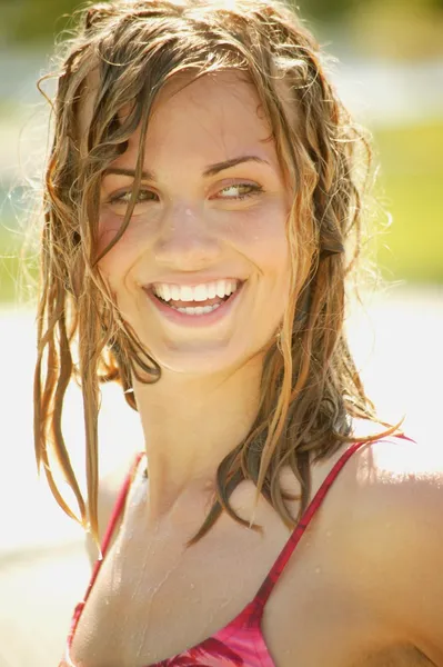 Portrait Of A Woman In Bathing Suit — Stock Photo, Image