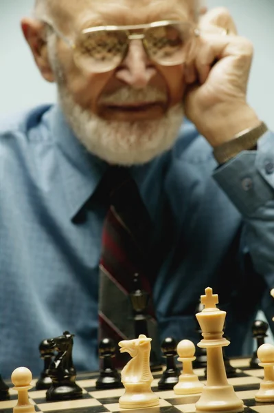 Playing A Game Of Chess — Stock Photo, Image