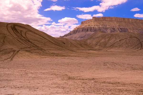 Old Desert and Rock Face
