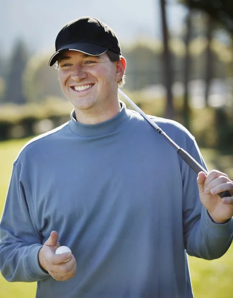 Retrato de um golfista — Fotografia de Stock