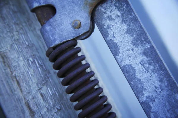 Closeup Of A Door Hinge — Stock Photo, Image