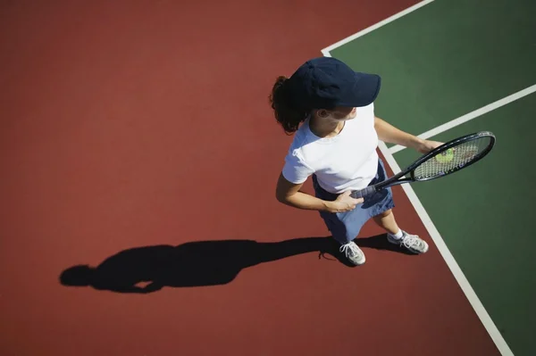 Tenis oynayan kadın — Stok fotoğraf