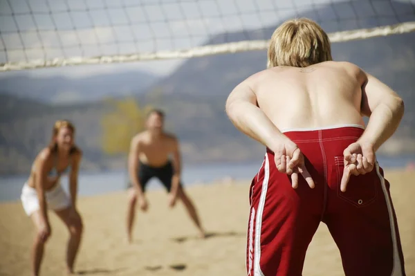 Volleyboll spelaren signaler — Stockfoto