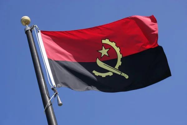 安哥拉国旗 — 图库照片