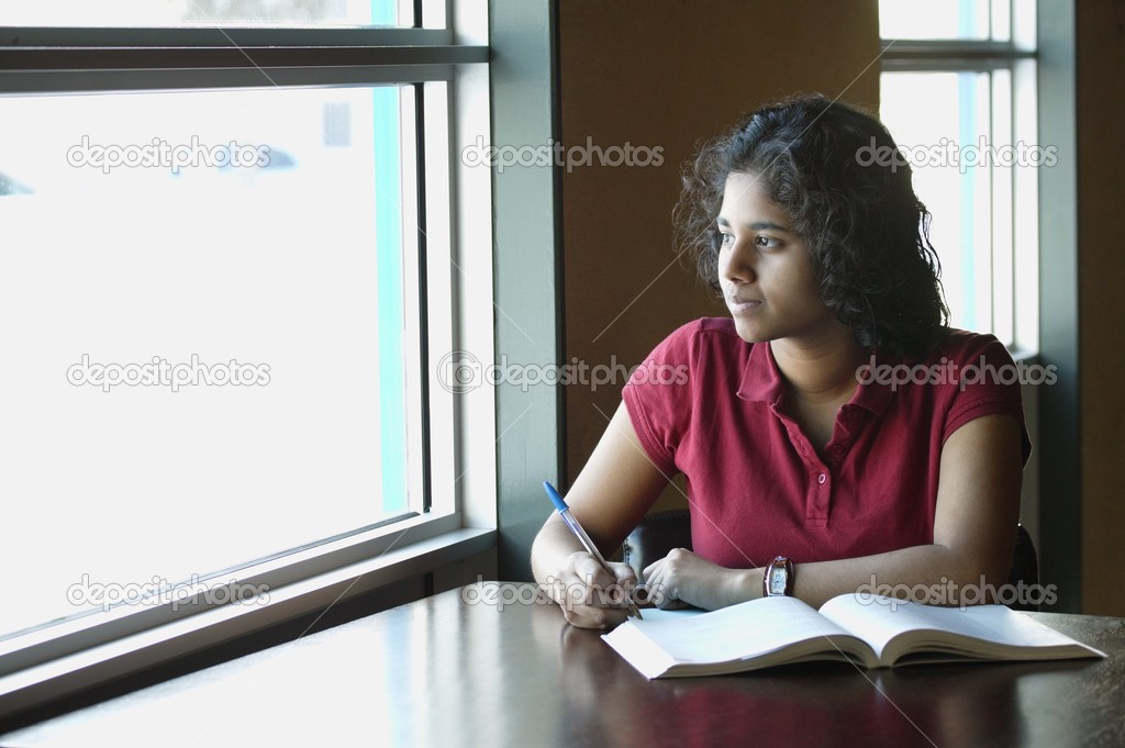 Student Staring Out The Window