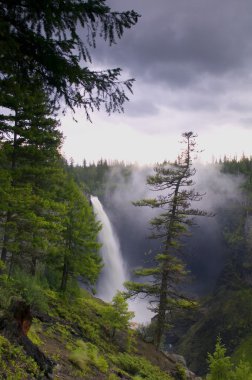 şelale, helmcken düşer, kuyu gri eyalet parkı, british columbia, Kanada