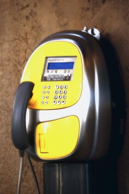 Sarı bir ödeme telefon Vatikan Roma İtalya