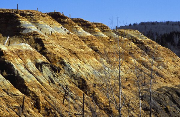 Copper Mine Tailings, Quebec, Canada