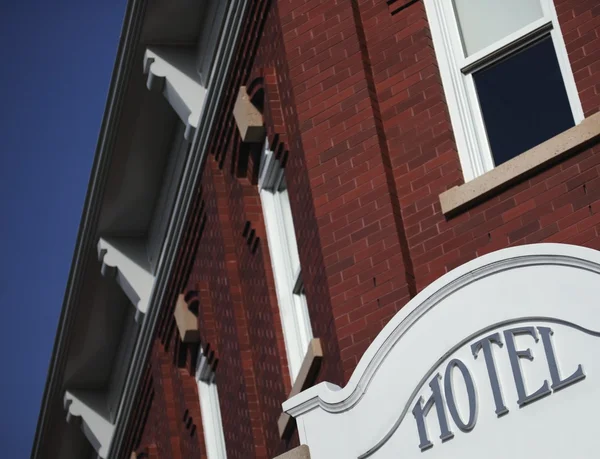 Traditional Hotel Sign — Stock Photo, Image