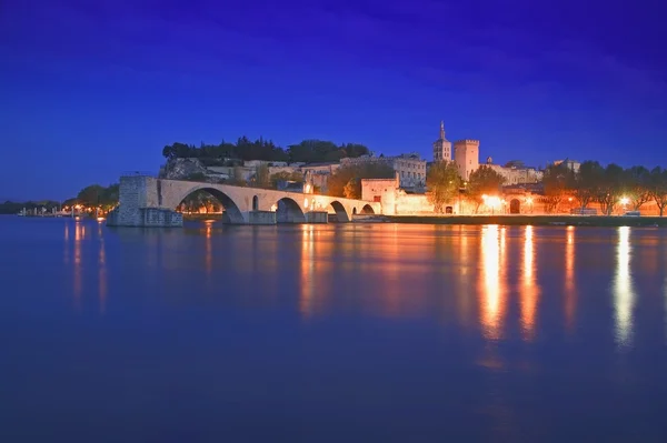 Avignon From Rhone River Provence France — Stock Photo, Image
