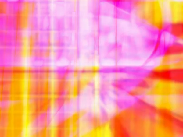 Vibrant Yellow Red And Pink Computer Generated Image — Stock Photo, Image