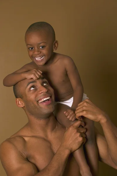 Dad And Son Together — Stock Photo, Image