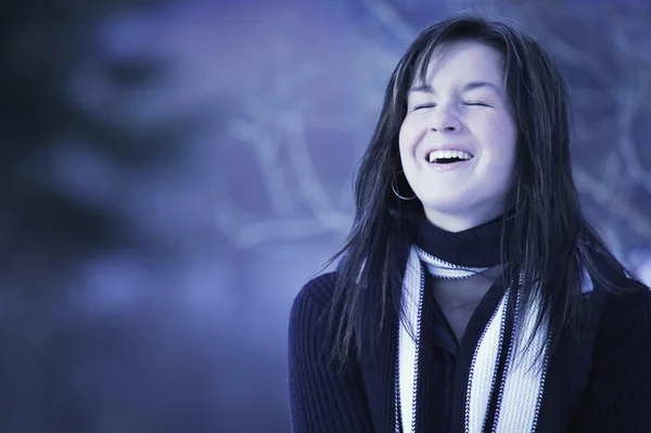 Woman With Scarf — Stock Photo, Image