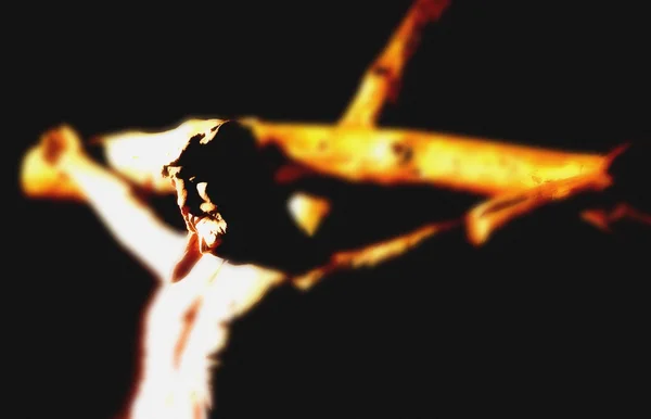 Jesus på korset — Stockfoto