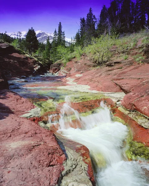 Uma bela cachoeira, Alberta, Canadá — Fotografia de Stock