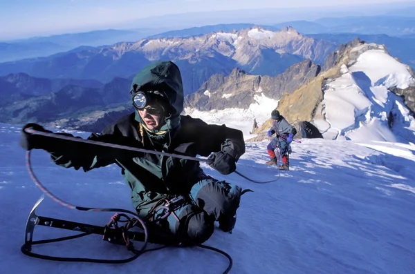 Альпінізм — стокове фото