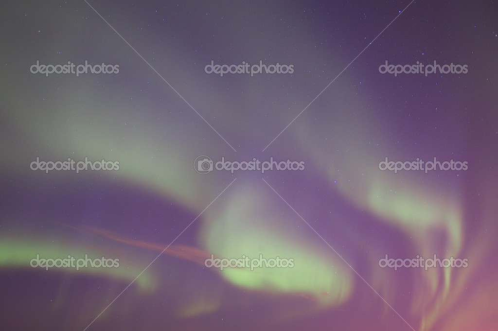 Northern Lights, Edmonton, Alberta, Canada Stock Photo by
