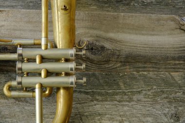 Closeup Of A Trumpet clipart