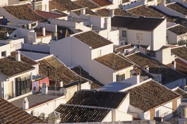 olvera Güney İspanya'nın çatıları