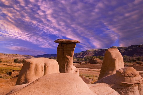 Hoodoos In The Badlands