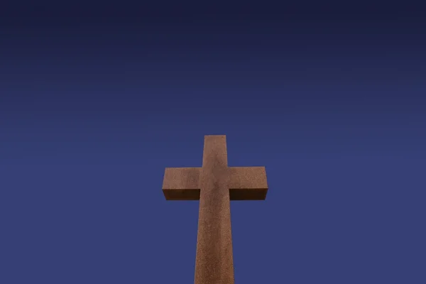 Каменный крест — стоковое фото