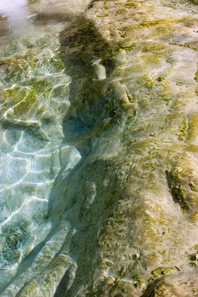El borde de un cuerpo de agua . Fotos de stock