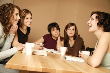 Group Of Teens Meeting Together