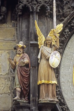 eski Belediye Binası kule takvim, eski şehir Meydanı, prague, Çek Cumhuriyeti