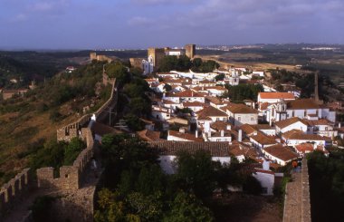 obidos Portekiz tarihi duvarlı şehir
