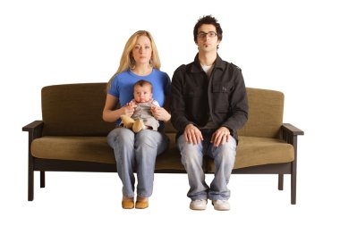 Family On Couch clipart