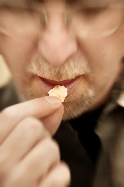 Man Taking Communion — Stock Photo, Image