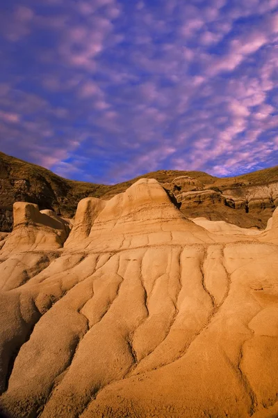 Hoodoo w mieście drumheller, alberta — Zdjęcie stockowe